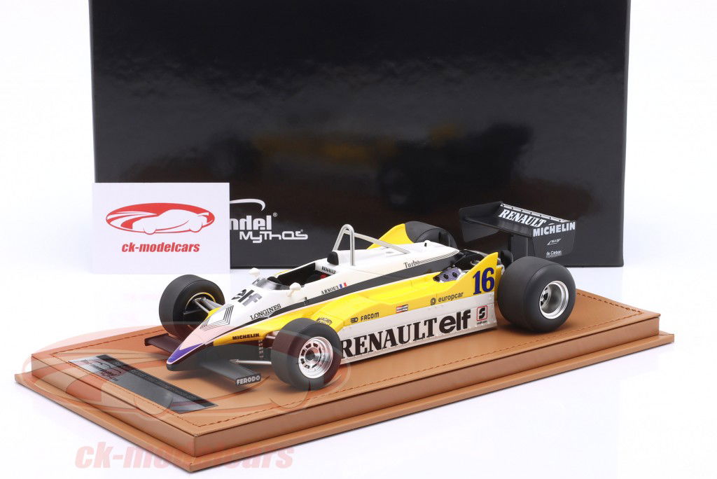 René Arnoux Renault RE30B #16 勝者 フランス GP 式 1 1982 1:18 Tecnomodel