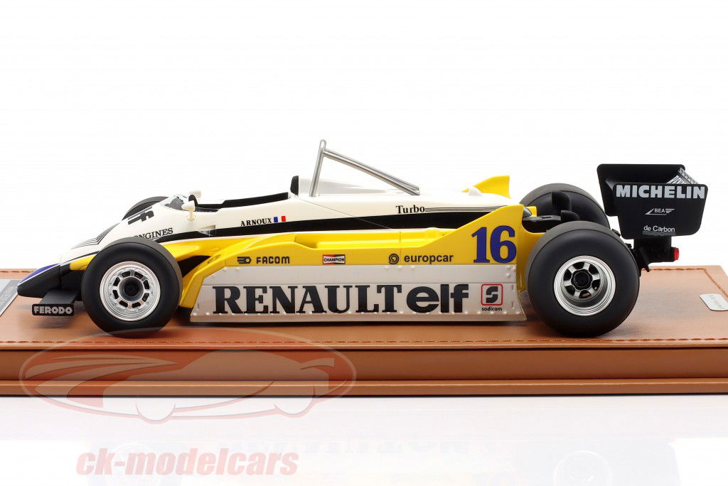 René Arnoux Renault RE30B #16 Winner France GP formula 1 1982 1:18 Tecnomodel