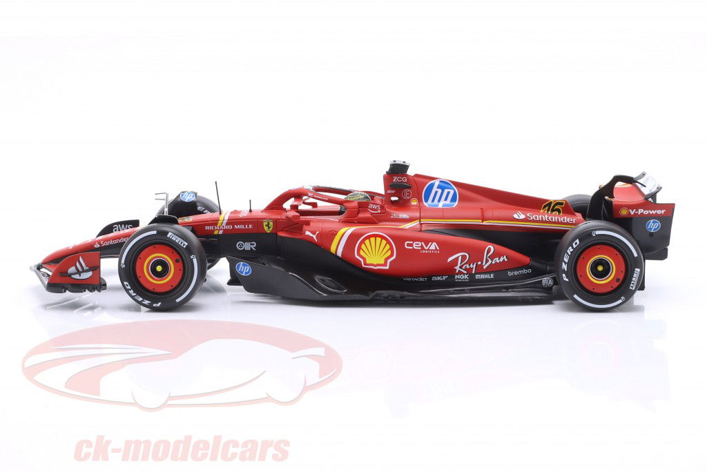 Charles Leclerc Ferrari SF-24 #16 优胜者 意大利 GP 公式 1 2024 1:18 Bburago