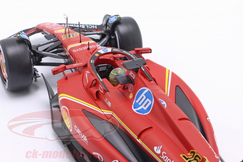 Charles Leclerc Ferrari SF-24 #16 vincitore Italia GP formula 1 2024 1:18 Bburago