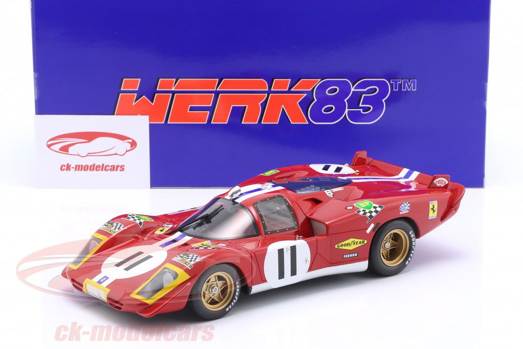 WERK83 1:18 Ferrari 512S #11 4ème 24h LeMans 1970 Bucknum