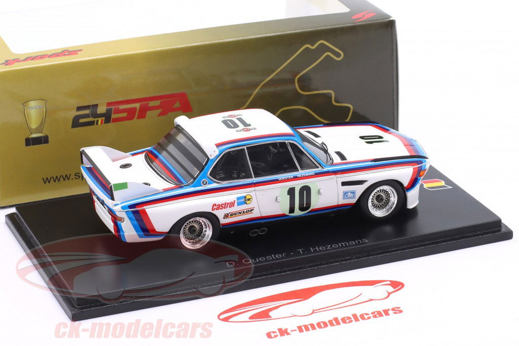 SPARK 1/43 BMW 3.0 CSL ルマン 1973 Spark 1:43 BMW 3.0 CSL #10 Winner 24h Spa 1973 Hezemans
