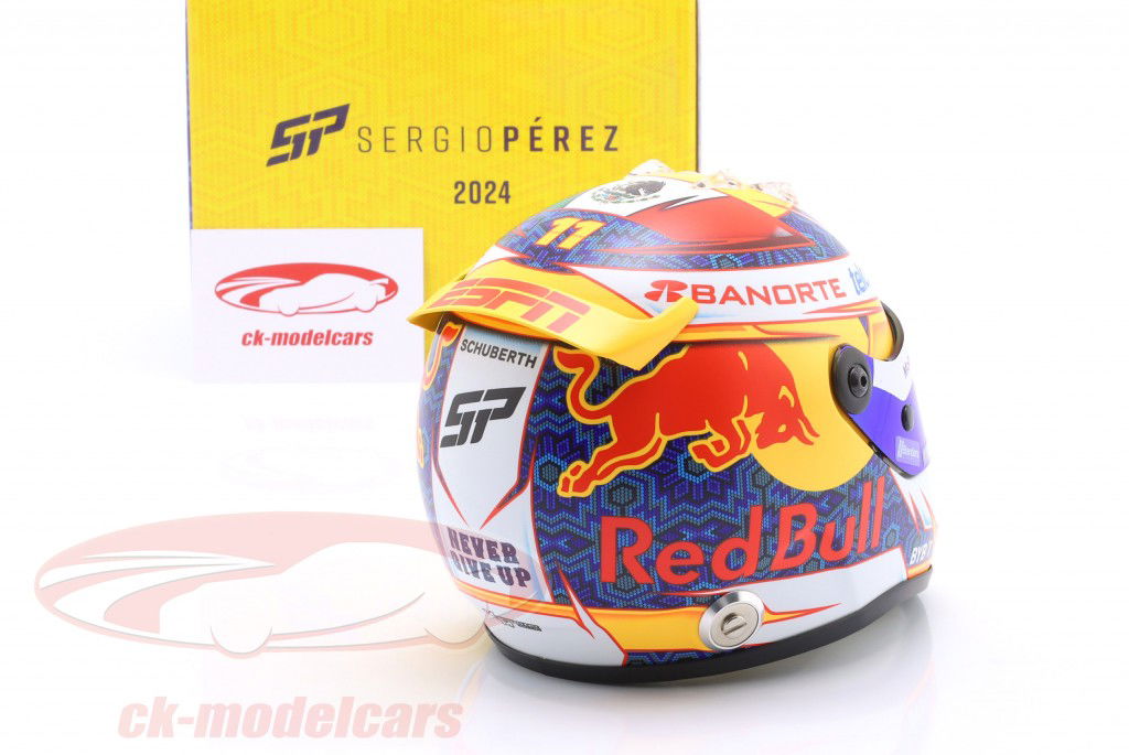Sergio Perez #11 Red Bull Racing 式 1 2024 ヘルメット 1:2 Schuberth