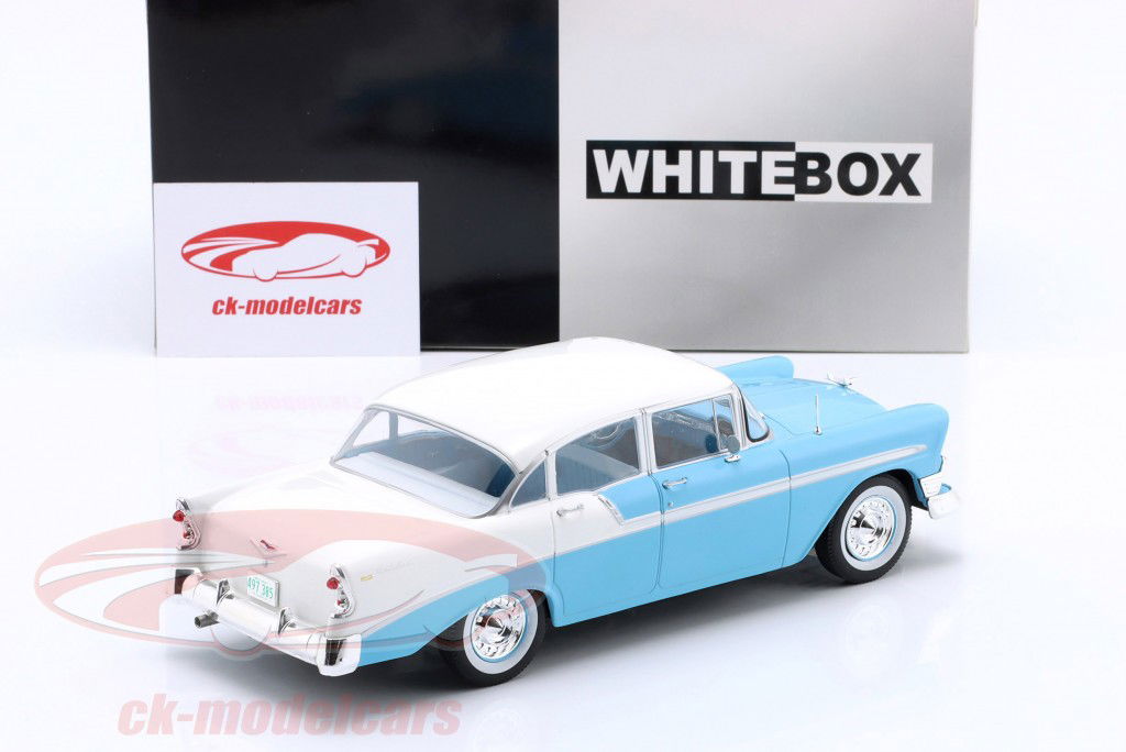 Chevrolet Bel Air Año de construcción 1956 azul claro 1:24 WhiteBox