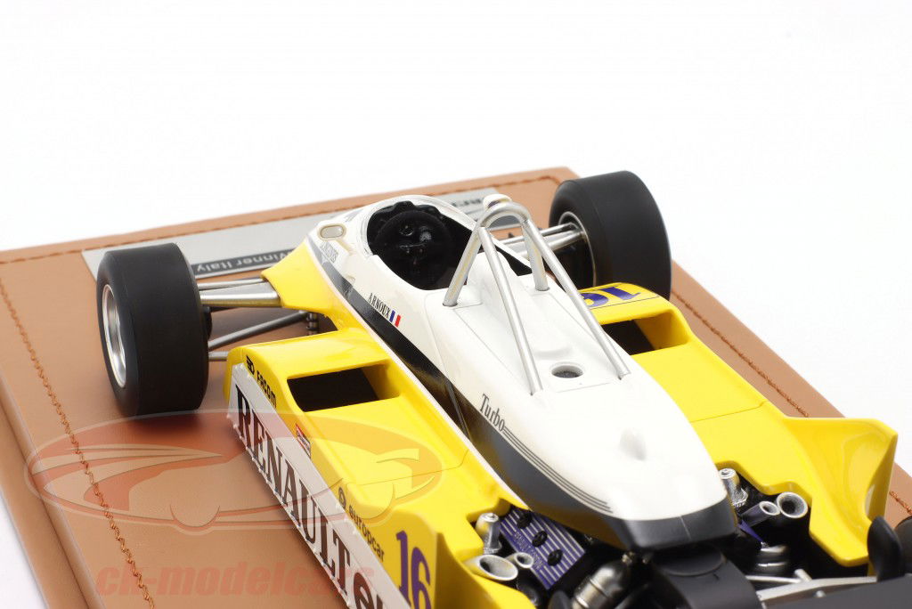 René Arnoux Renault RE30B #16 ganhador Itália GP fórmula 1 1982 1:18 Tecnomodel