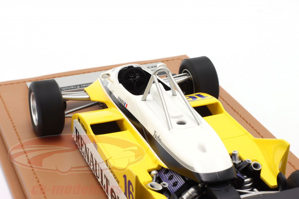 René Arnoux Renault RE30B #16 勝者 フランス GP 式 1 1982 1:18 Tecnomodel
