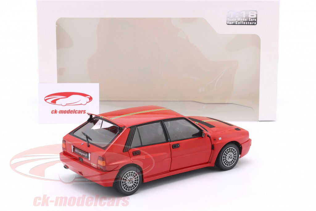 Lancia Delta HF Intergrale year 1995 red 1:18 Solido