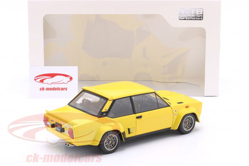 Fiat 131 Abarth year 1980 yellow 1:18 Solido