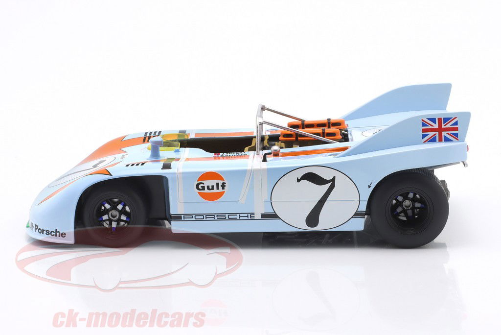 Gulf-Porsche 908/03 1971年Gulfカラー#2ミニカー Spark 1:43 Porsche 908/03 Gulf #7 Targa Florio 1971 Siffert