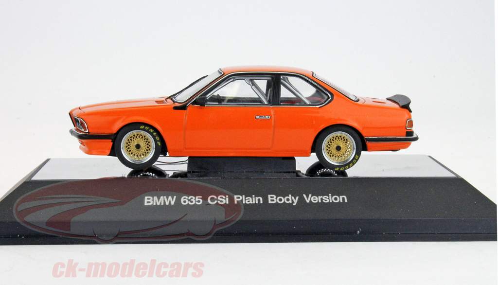 BMW 635 CSi Plain Body Version laranja 1:43 AUTOart