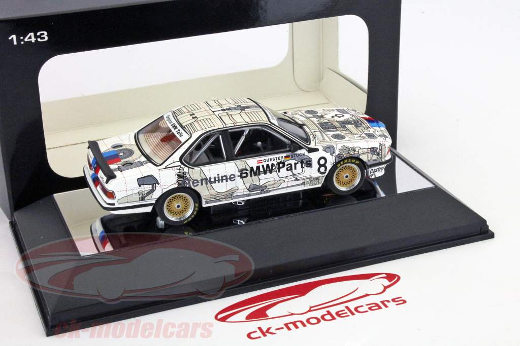 BMW 635 CSi #8 Grp. A 1984 BMW Ricambi Originali Stuck / Quester 1:43 AutoArt