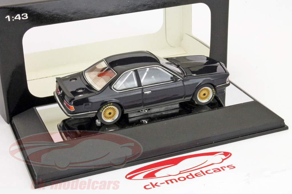 BMW 635 CSi Plain Krop Version mørkeblå 1:43 Autoart