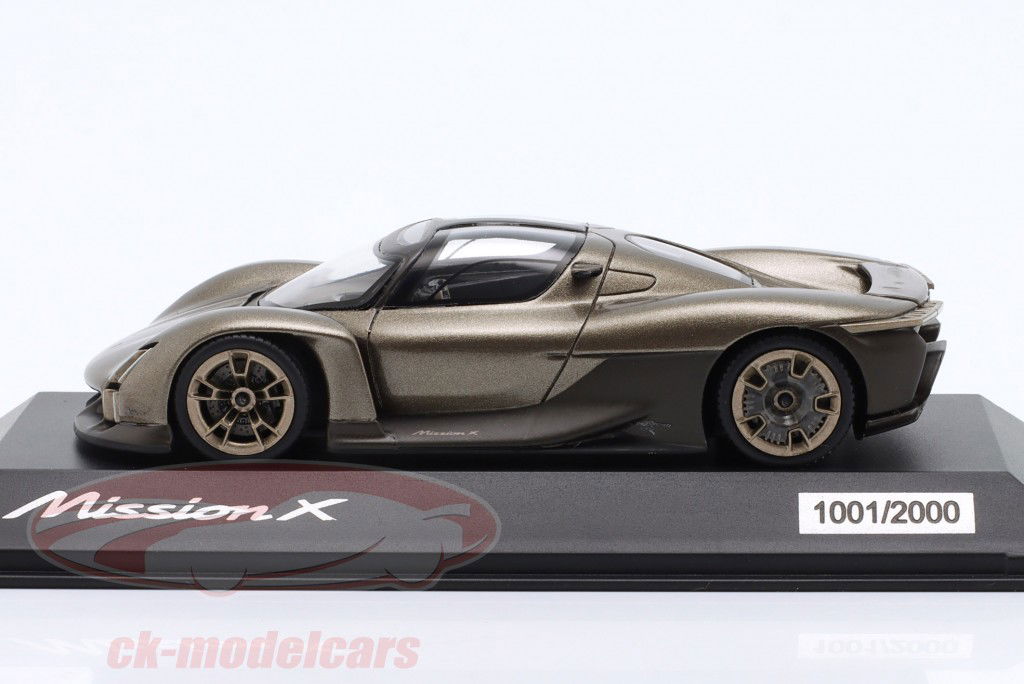 Porsche Mission X rocket metallisk 1:43 Spark