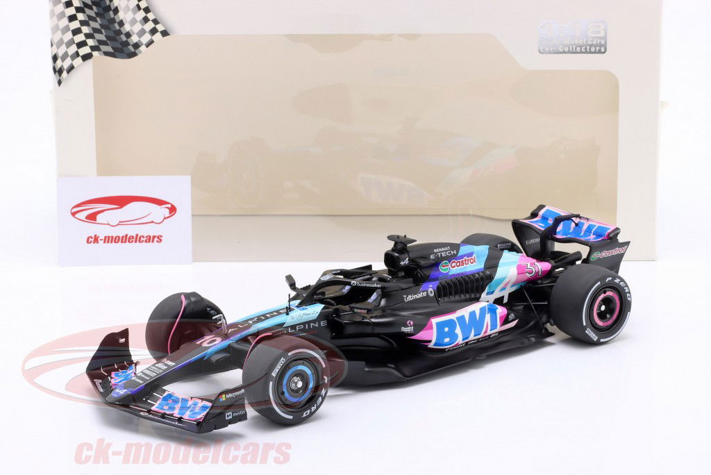 Pierre Gasly Alpine A524 #10 Præsentation Bil formel 1 2024 1:18 Solido