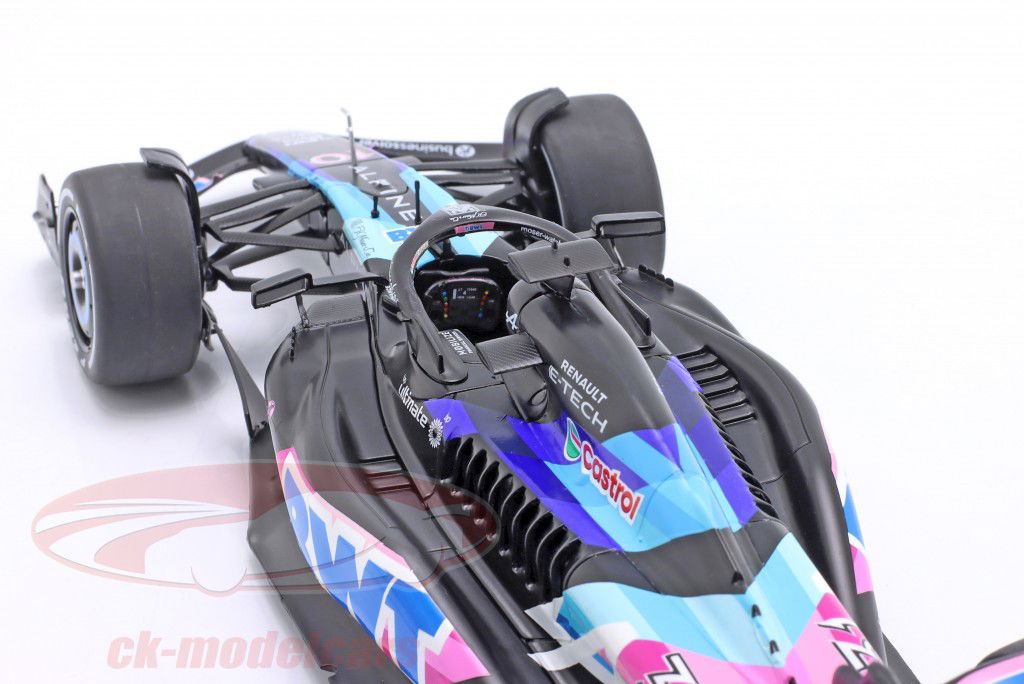 Pierre Gasly Alpine A524 #10 Apresentação Carro fórmula 1 2024 1:18 Solido