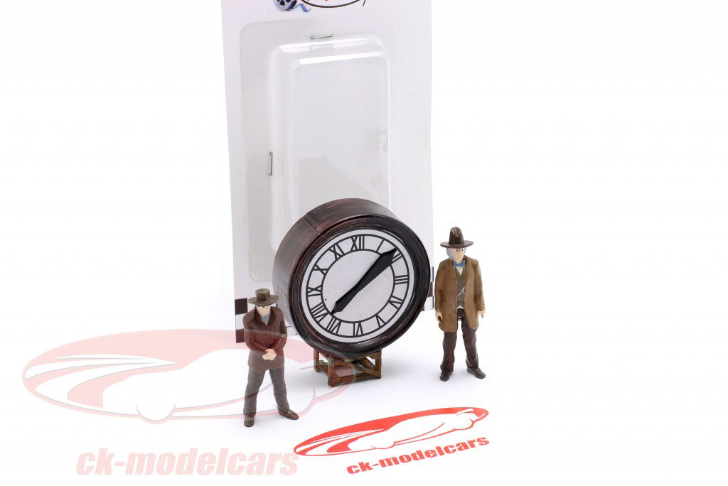 Marty, Doc & Clock フィギュアセット Back to the Future 1:43 Cartrix
