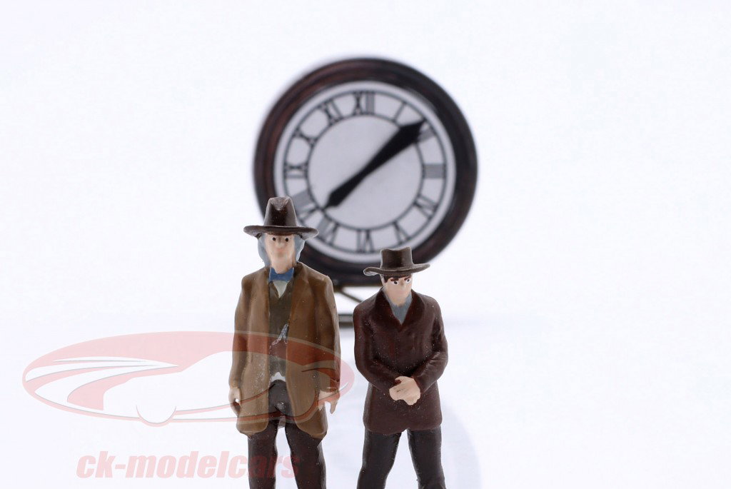 Marty, Doc & Clock Ensemble de figurines Back to the Future 1:43 Cartrix