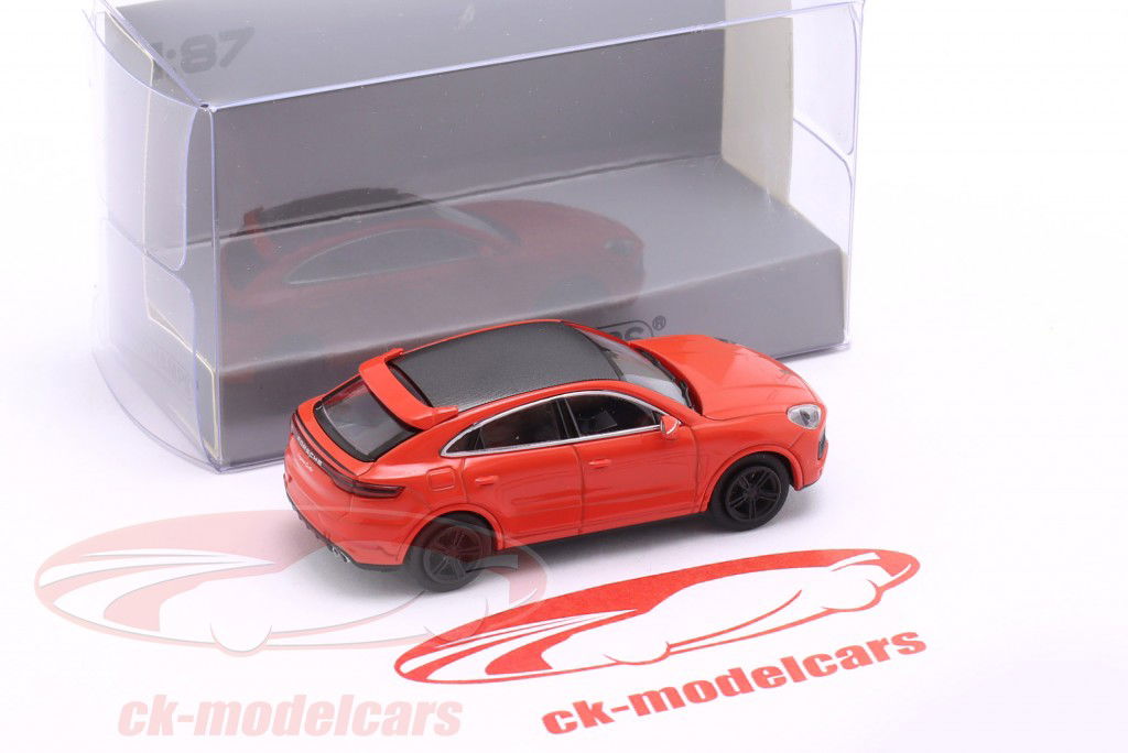 Porsche Cayenne Turbo Coupe Byggeår 2019 orange 1:87 Minichamps