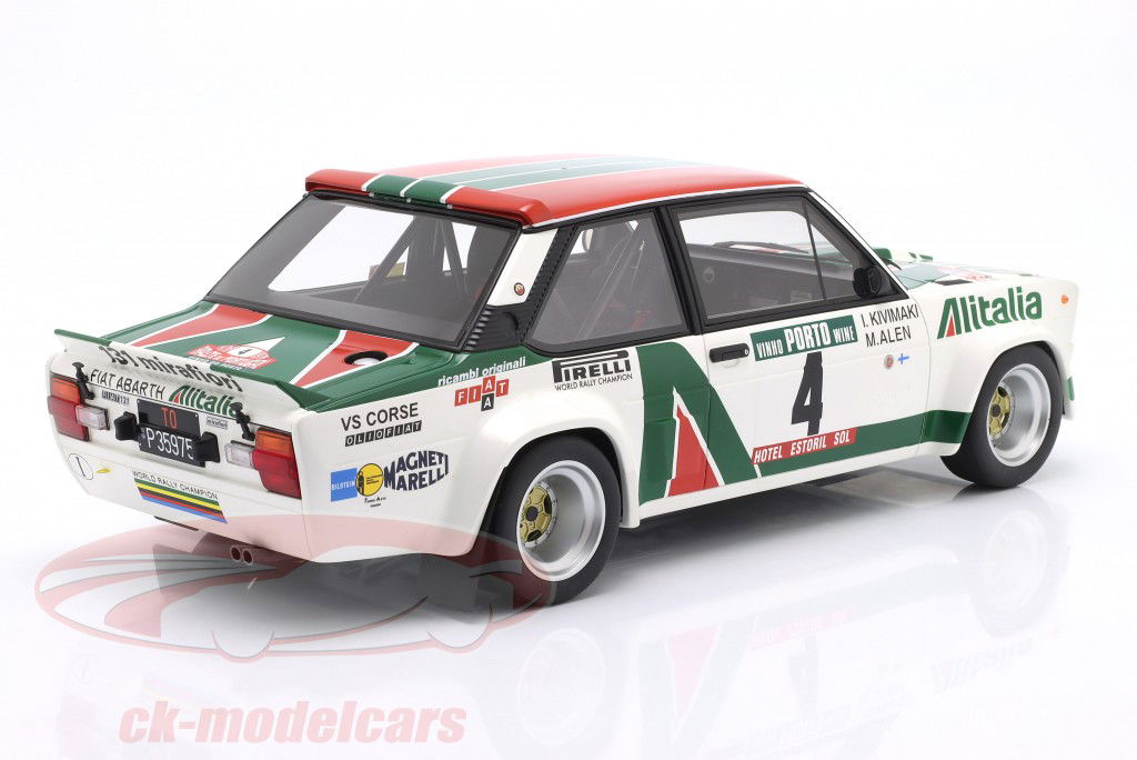 Fiat 131 Abarth #4 winnaar Rallye Portugal 1978 Alen, Kivimäki 1:12 OttOmobile