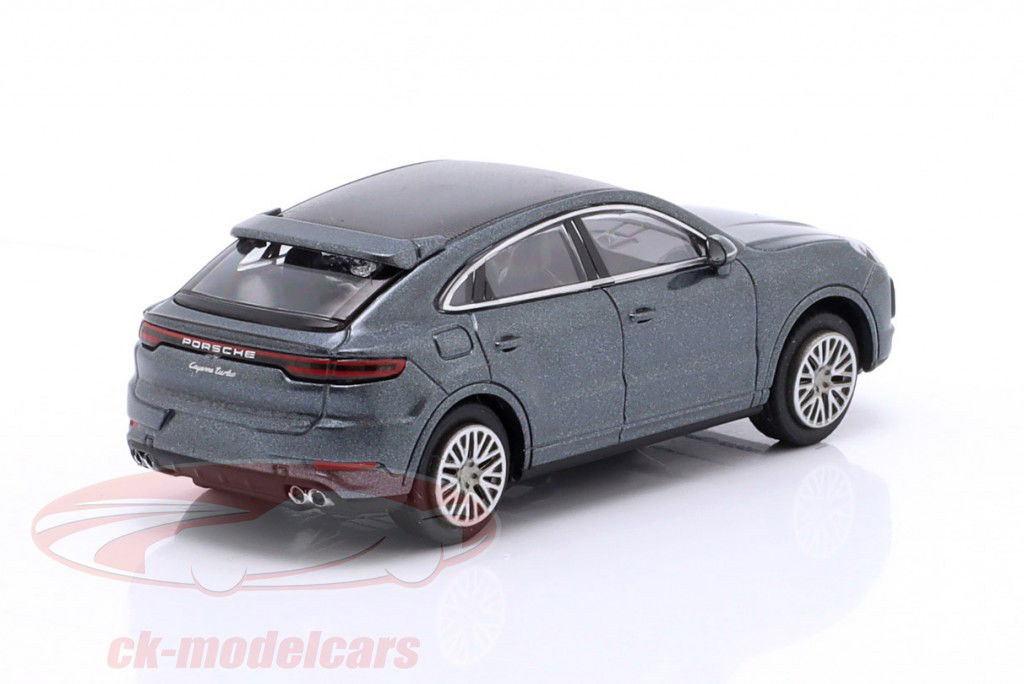 Porsche Cayenne Turbo Coupe Year 2019 grey metallic 1:87 Minichamps
