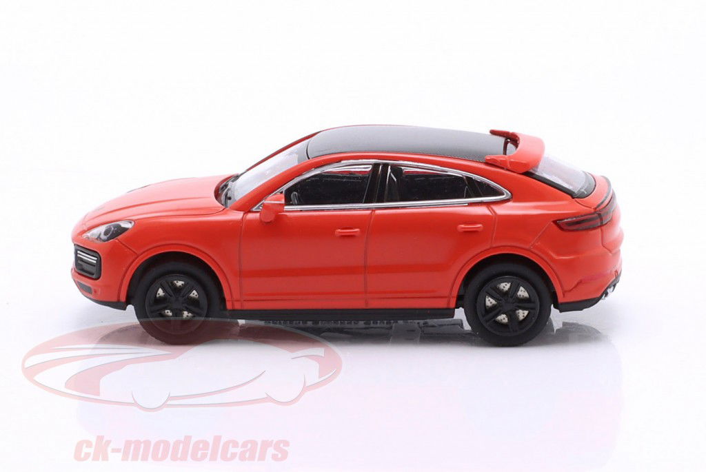 Porsche Cayenne Turbo Coupe Год постройки 2019 апельсин 1:87 Minichamps