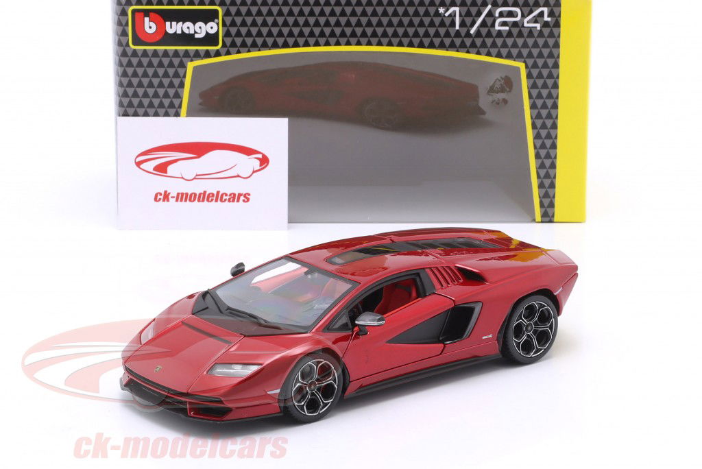 Lamborghini Countach LPI 800-4 Byggeår 2021 rød 1:24 Bburago