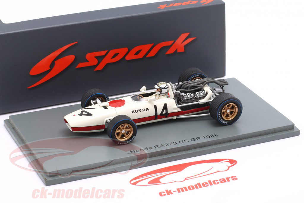Ronnie Bucknum Honda RA273 #14 EE.UU GP fórmula 1 1966 1:43 Spark