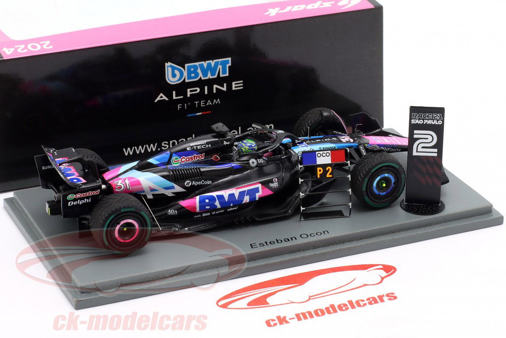 Esteban Ocon Alpine A524 #31 2e Brésil GP formule 1 2024 1:43 Spark
