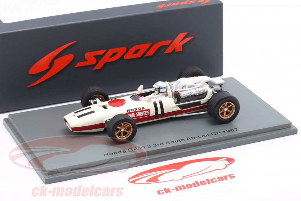John Surtees Honda RA273 #11 3° Sudafrica GP formula 1 1967 1:43 Spark