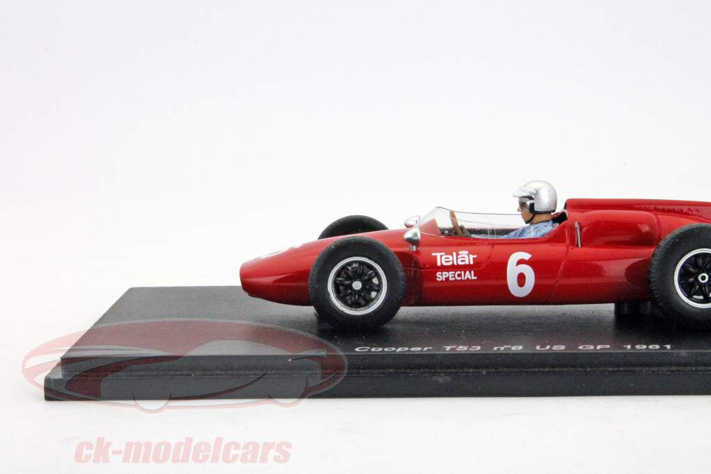 ペンスキーR.クーパーT53＃6米国GPフォーミュラ1 1961 1時43スパーク