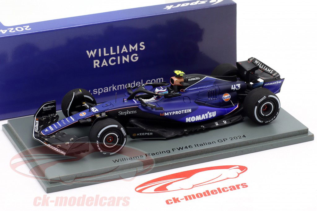 Franco Colapinto Williams FW46 #43 イタリア GP 式 1 2024 1:43 Spark