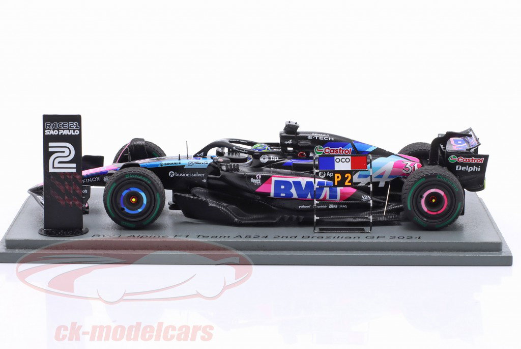 Esteban Ocon Alpine A524 #31 2° Brasile GP formula 1 2024 1:43 Spark
