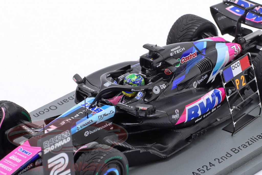 Esteban Ocon Alpine A524 #31 2e Brazilië GP formule 1 2024 1:43 Spark