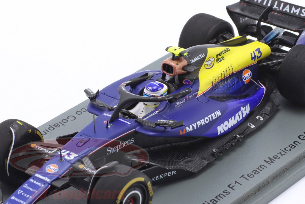 Spark 1:43 Franco Colapinto Williams FW46 #43 Mexico GP Formula 1