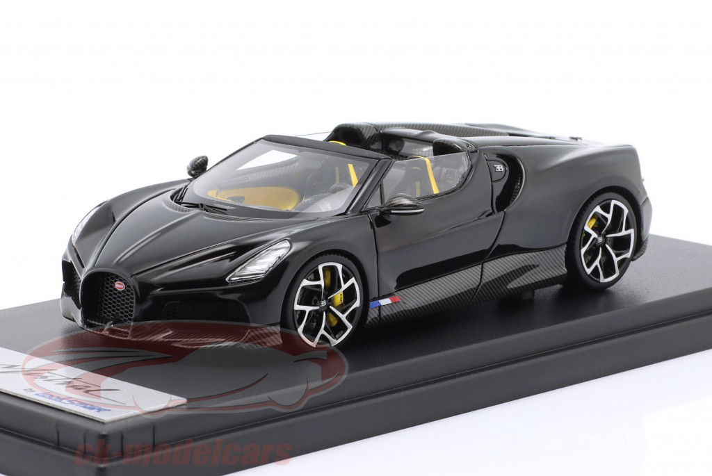 Bugatti W16 Mistral Byggeår 2022 sort 1:43 LookSmart