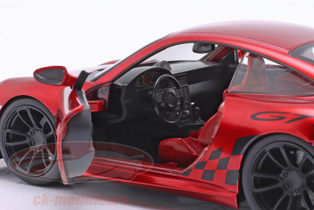 Porsche 911 (997) GT3 赤 / 黒 1:24 Jada Toys