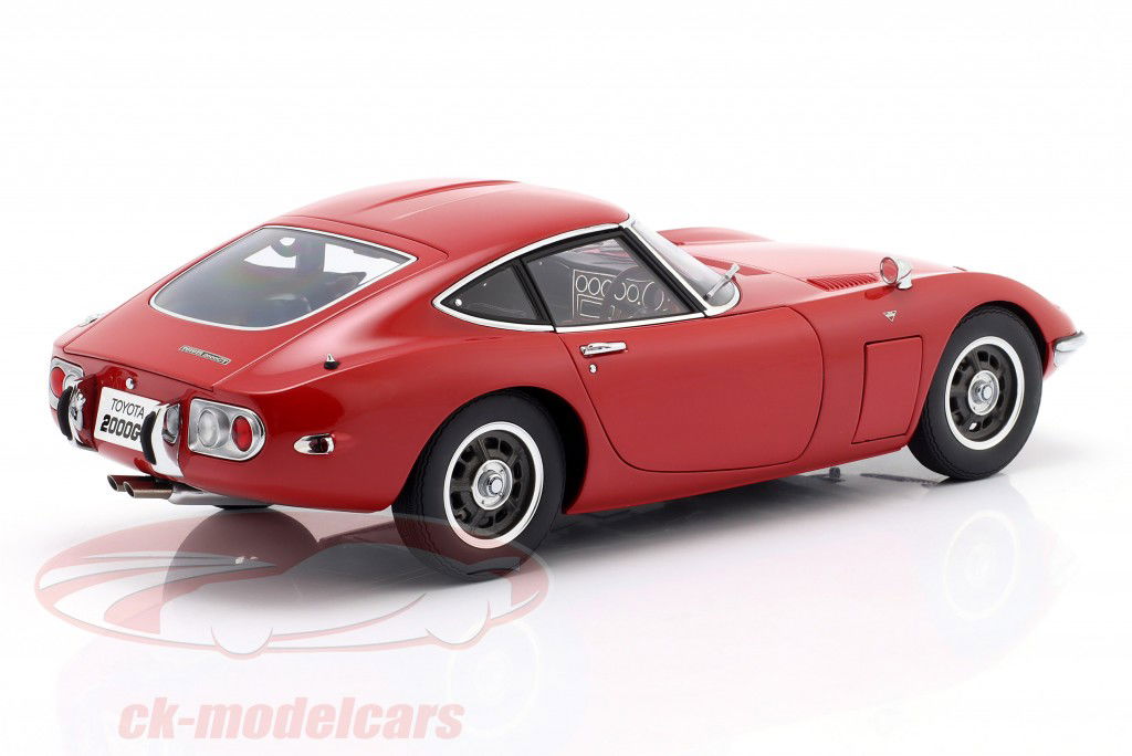 Toyota 2000GT Bouwjaar 1967 rood 1:18 AUTOart