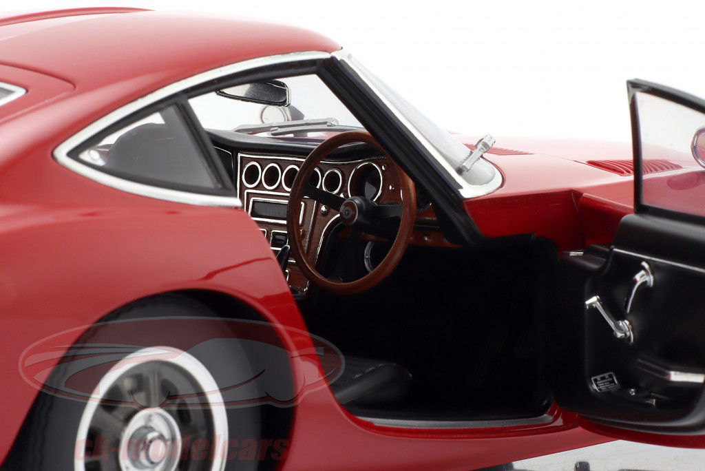 Toyota 2000GT Bouwjaar 1967 rood 1:18 AUTOart