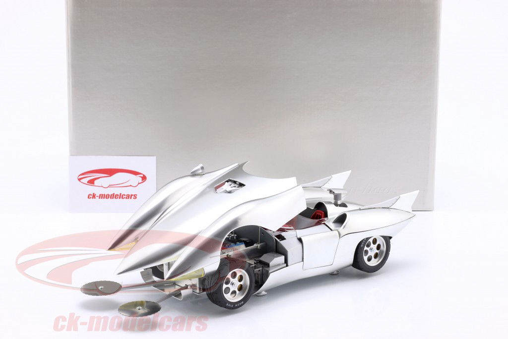 Hamilton Speed Racer Mach 5 plata metálico 1:18 Schwyn Haas