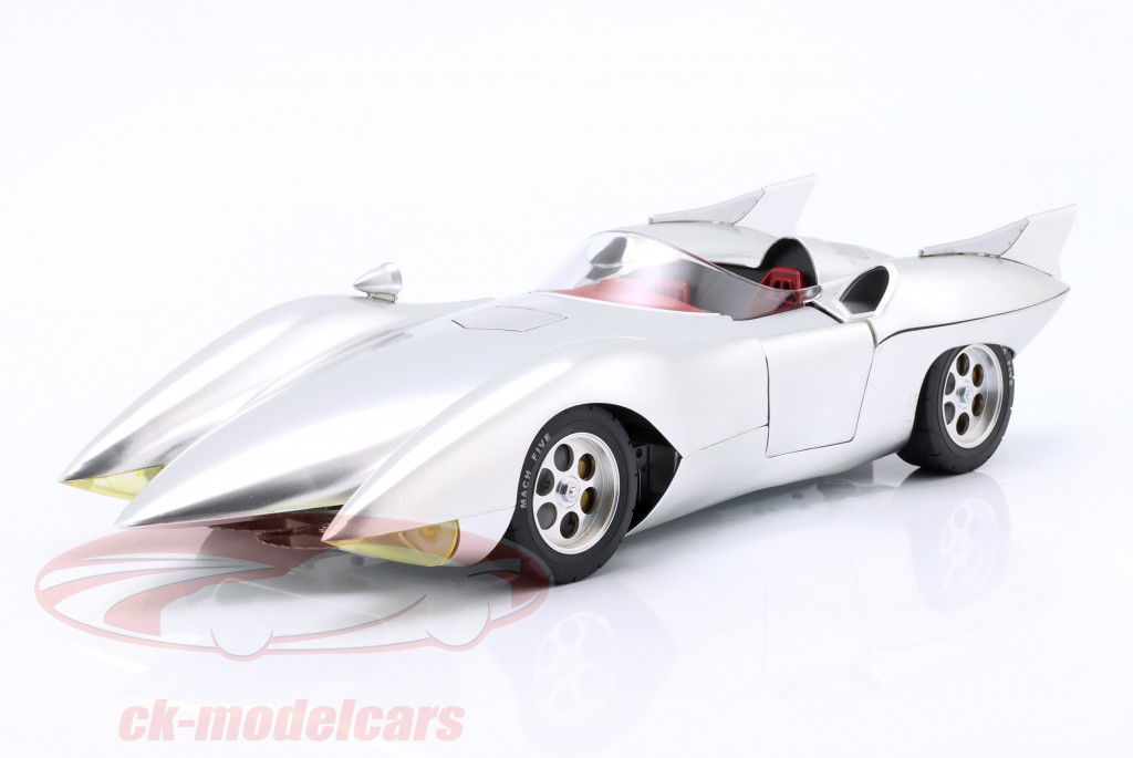Hamilton Speed Racer Mach 5 plata metálico 1:18 Schwyn Haas