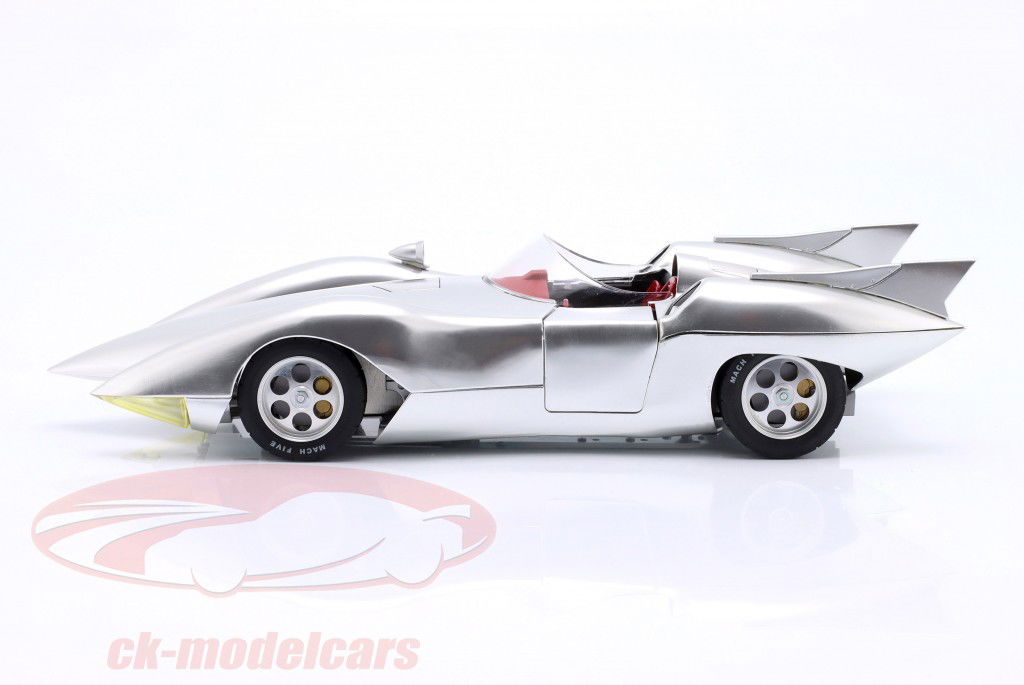 Hamilton Speed Racer Mach 5 plata metálico 1:18 Schwyn Haas