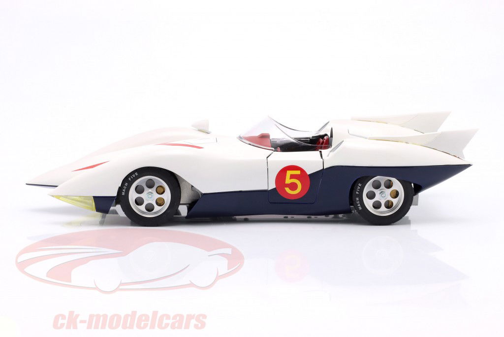Hamilton Speed Racer Mach 5 branco 1:18 Schwyn Haas