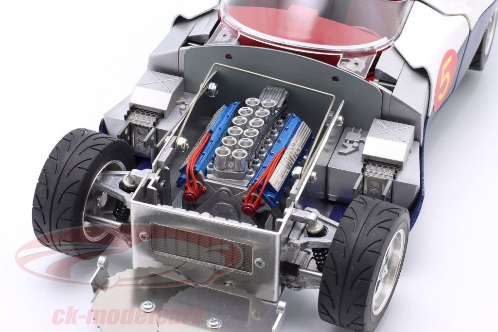 Hamilton Speed Racer Mach 5 branco 1:18 Schwyn Haas