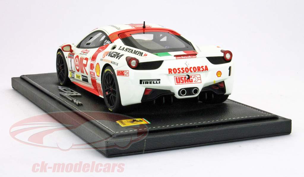 Ferrari 458 Challenge #1 2012 Squadra Rosso Corsa bianca 01:18 BBR