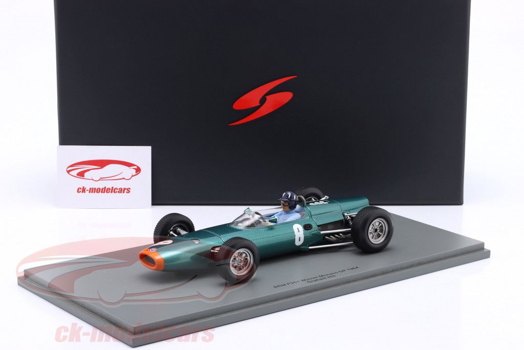 Graham Hill BRM P261 #8 winnaar Monaco GP formule 1 1964 1:18 Spark