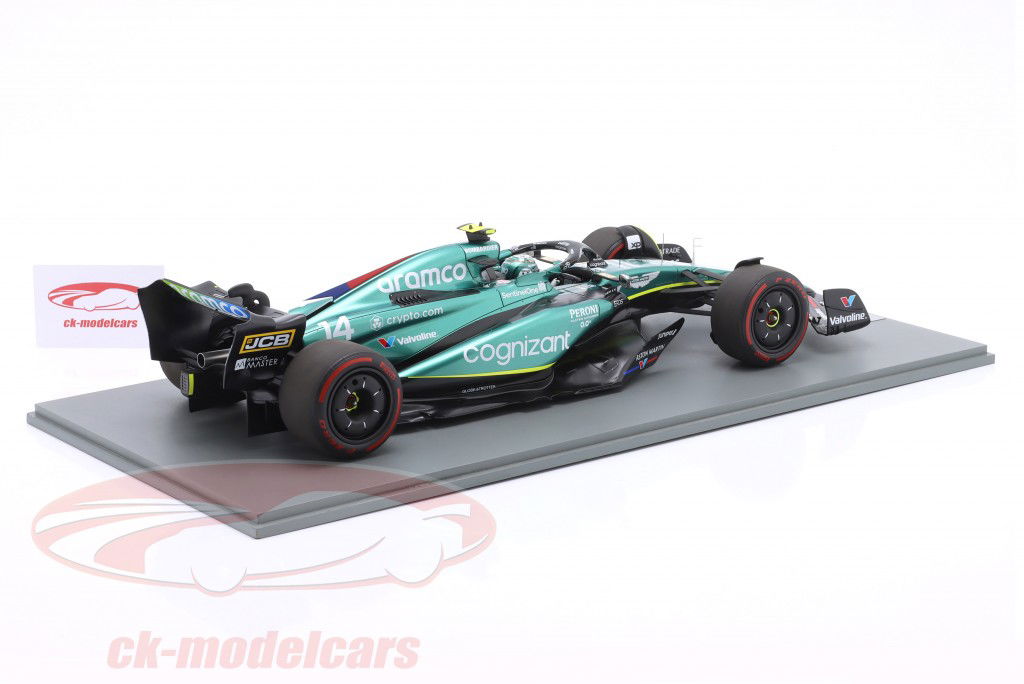 Fernando Alonso Aston Martin AMR23 #14 7th British GP Formula 1 2023 1:12 Spark