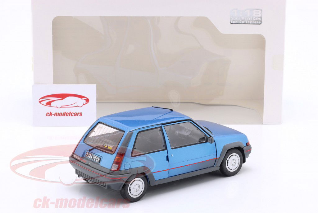 Renault 5 GT Turbo MK1 Byggeår 1985 Alpine blå 1:18 Solido