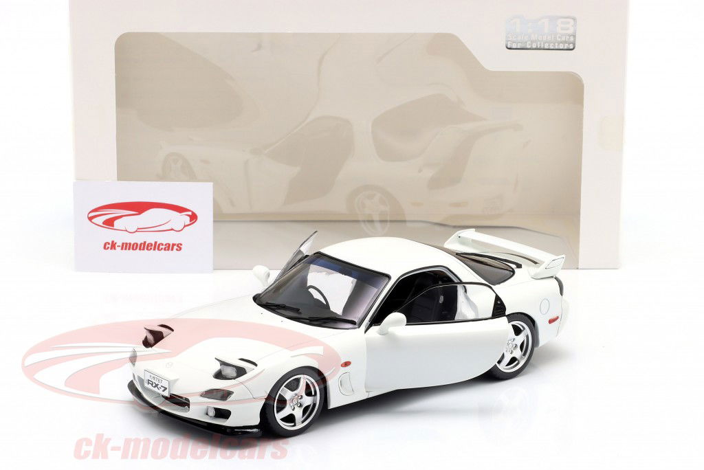 Mazda RX-7 (FD3RS) Année de construction 2001 Blanc comme neige 1:18 Solido