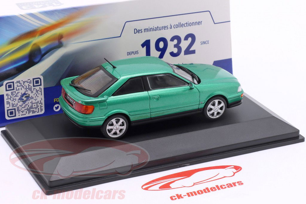 Audi Coupe S2 Année de construction 1994 cricket vert 1:43 Solido