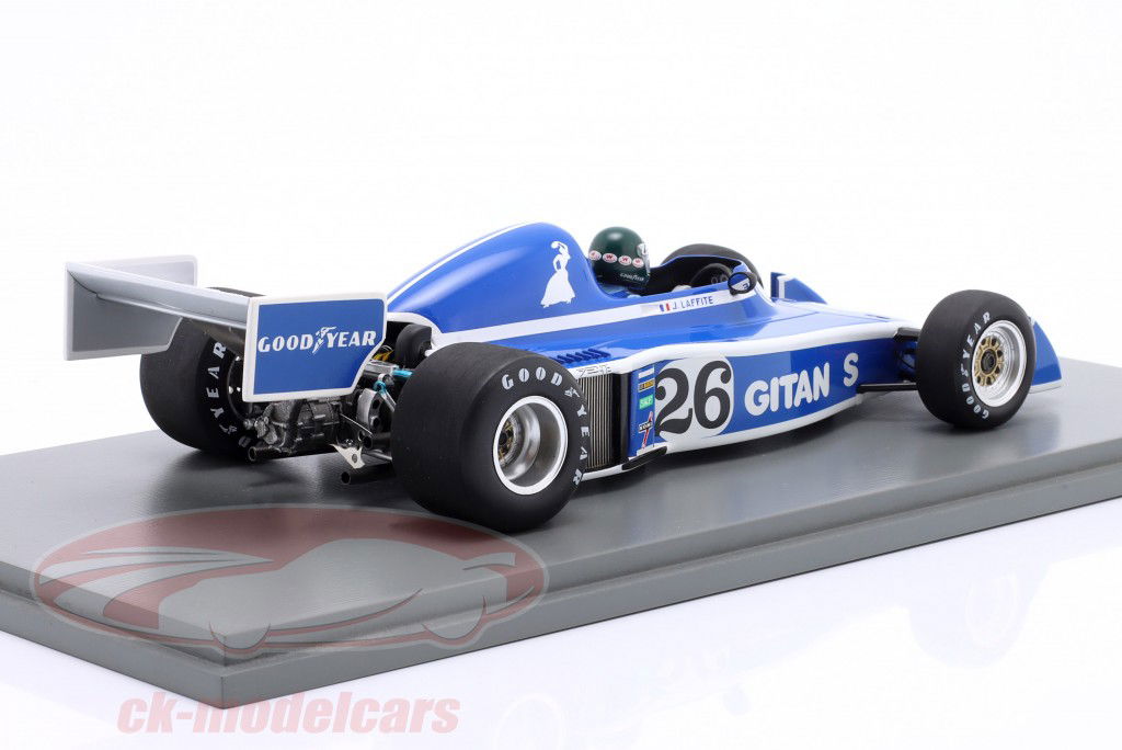 Jacques Laffite Ligier JS5 #26 3rd Belgium GP Formula 1 1976 1:18 Spark